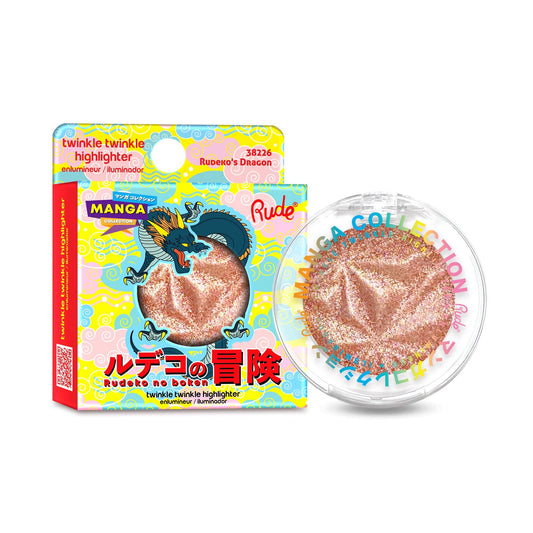 Rude Cosmetics Manga Collection Twinkle Twinkle Highlighter Rudeko’s Dragon Caffeine Critical