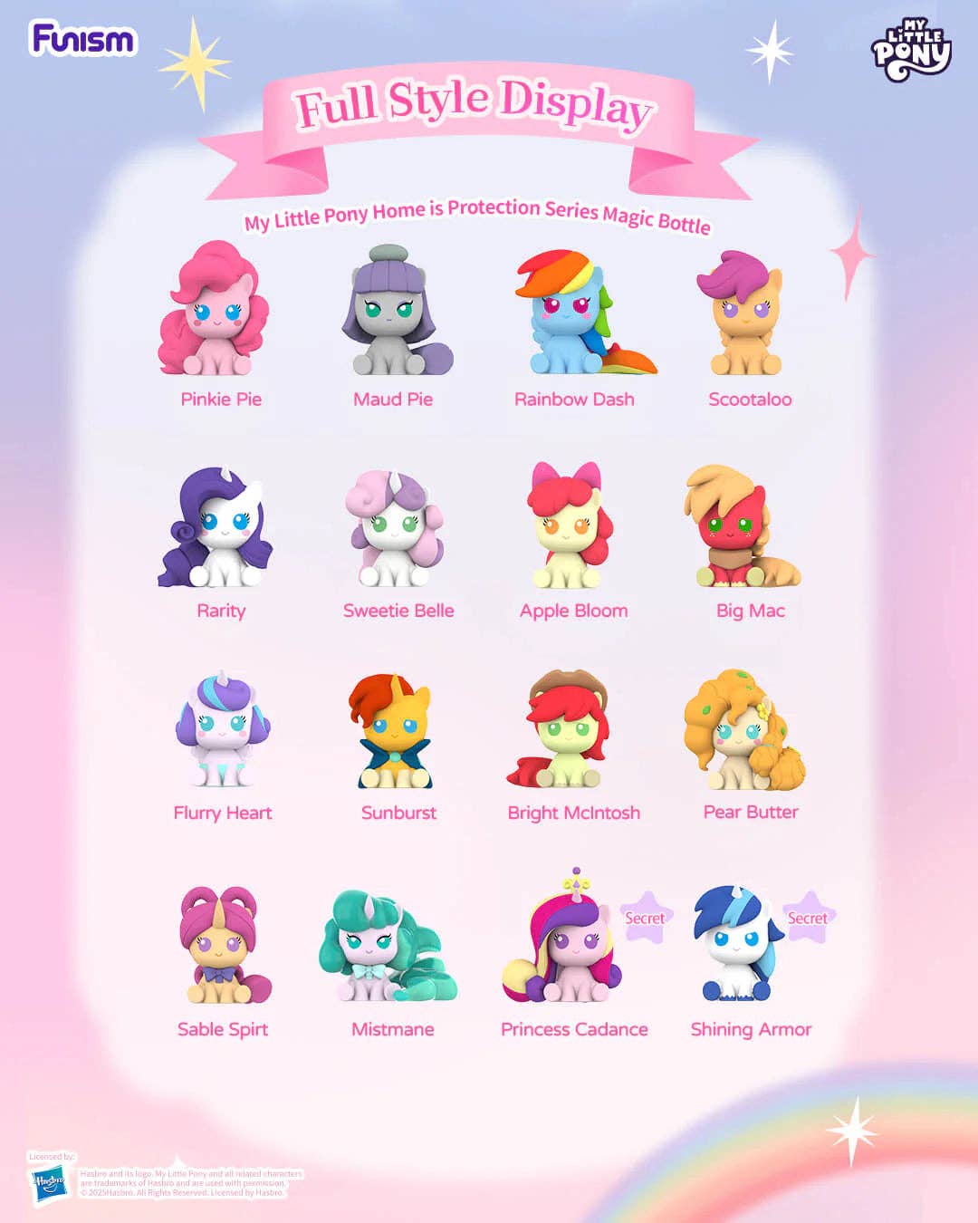 My Little Pony Home Is Protection | Magic Bottle Blind Box 3 Figures |Funism - Caffeine Critical Caffeine Critical