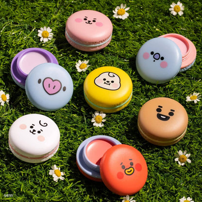 The Creme Shop x BT21 Macaron Lip Balm: COOKY - WHITE PEACH - Caffeine Critical