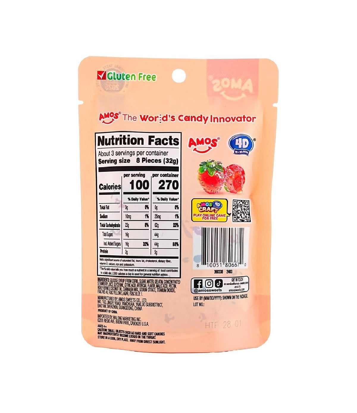 4D Fruit Gummy Strawberry Burst