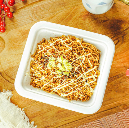 Japanese Style Instant Stir Fried Noodles Ippei-Chan Yakisoba Mustard Mayonnaise Flavor Premium Ramen