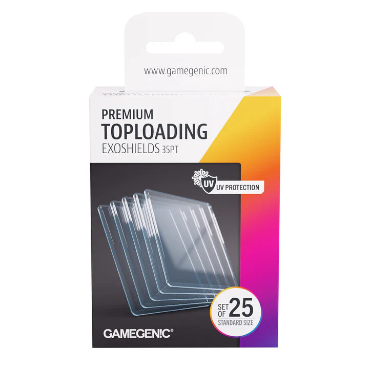 Premium Toploading Exoshields 35pt - Clear | Gamegenic - Caffeine Critical