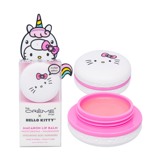 Crème Shop x Hello Kitty Macaron Lip Balm Caffeine Critical