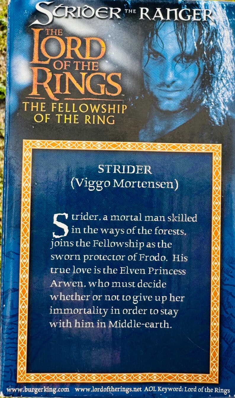 Lord of the Rings Strider (Viggo Mortensen) Glass Goblet (2nd Hand Very Good Condition) Caffeine Critical