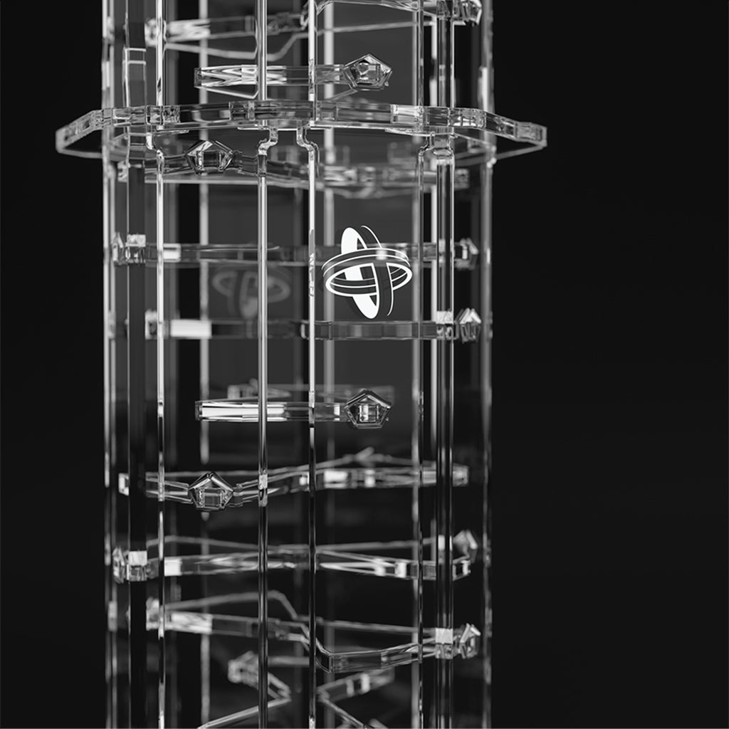 Crystal Twister Premium Dice Tower Gamegenic - Caffeine Critical Caffeine Critical