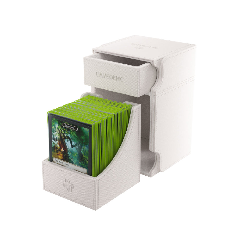 Watchtower 100+ XL Deckbox - White - Caffeine Critical Caffeine Critical