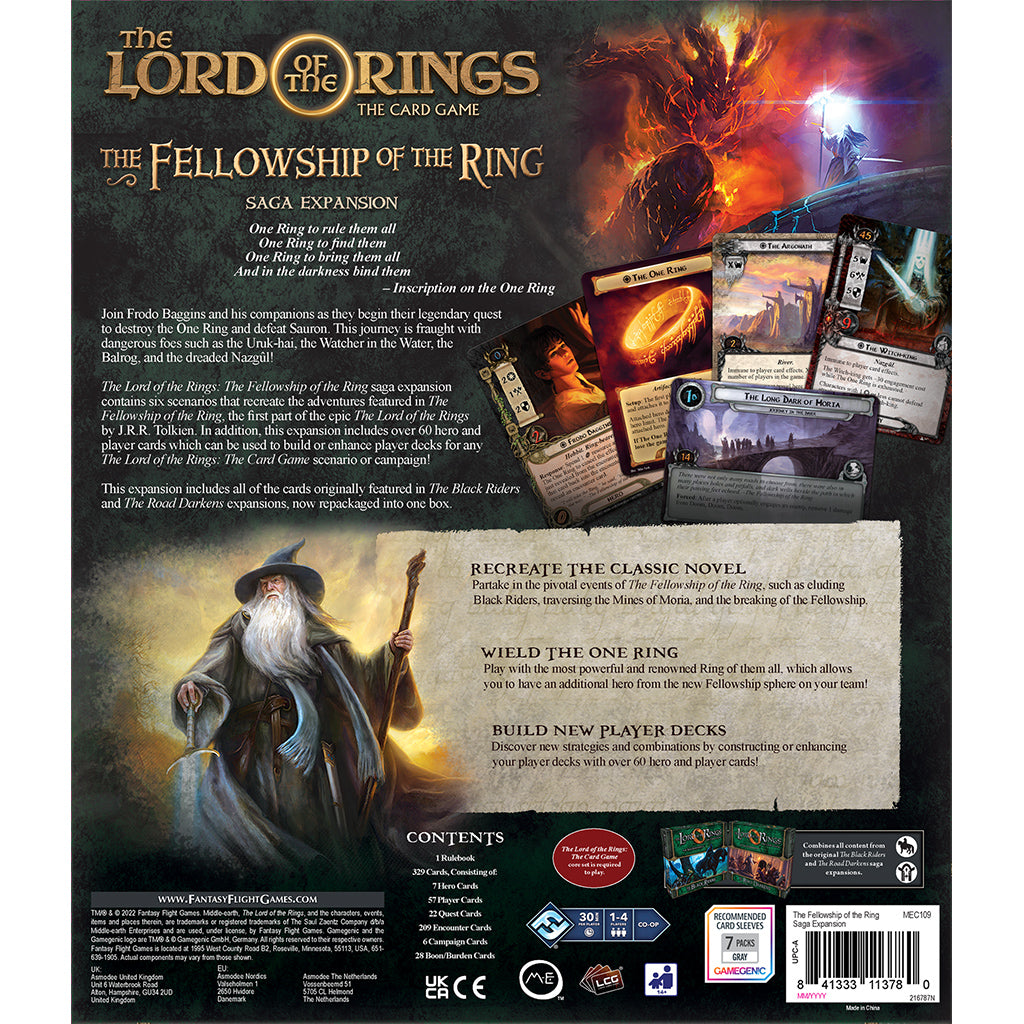 Lord of the Rings LCG Fellowship of the Ring Saga Expansion