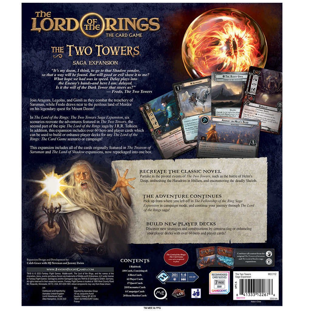 Lord of the Rings LCG The Two Towers Saga Expansion