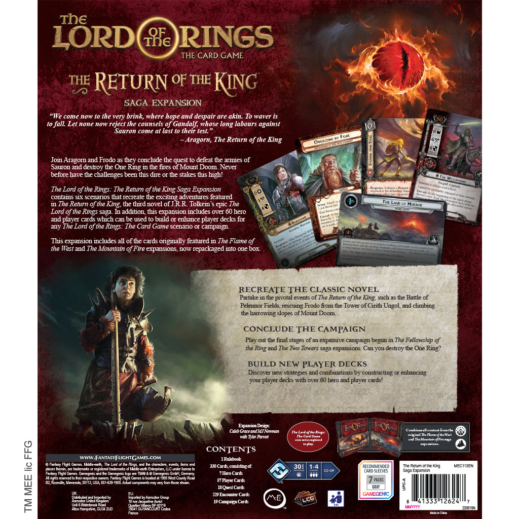 Lord of the Rings LCG The Return of the King Saga Expansion Caffeine Critical