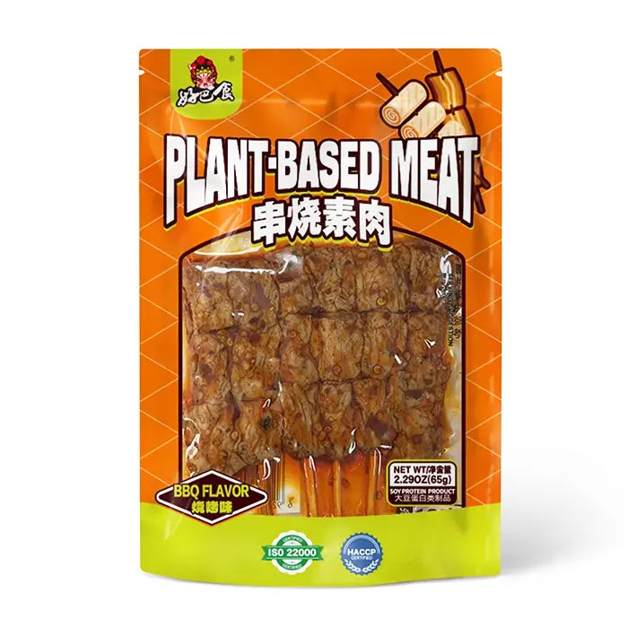 Plant-based Beancurd BBQ Meat sticks with Sesame Seeds Caffeine Critical