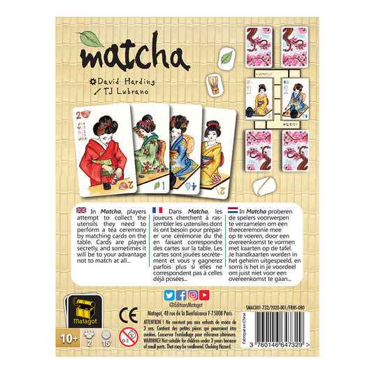 Matcha Card Game Matching/Set Collection Game