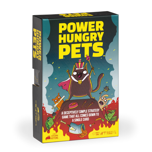 Power Hungry Pets by Exploding Kittens - Strategic and Simple Card Game - Party Game