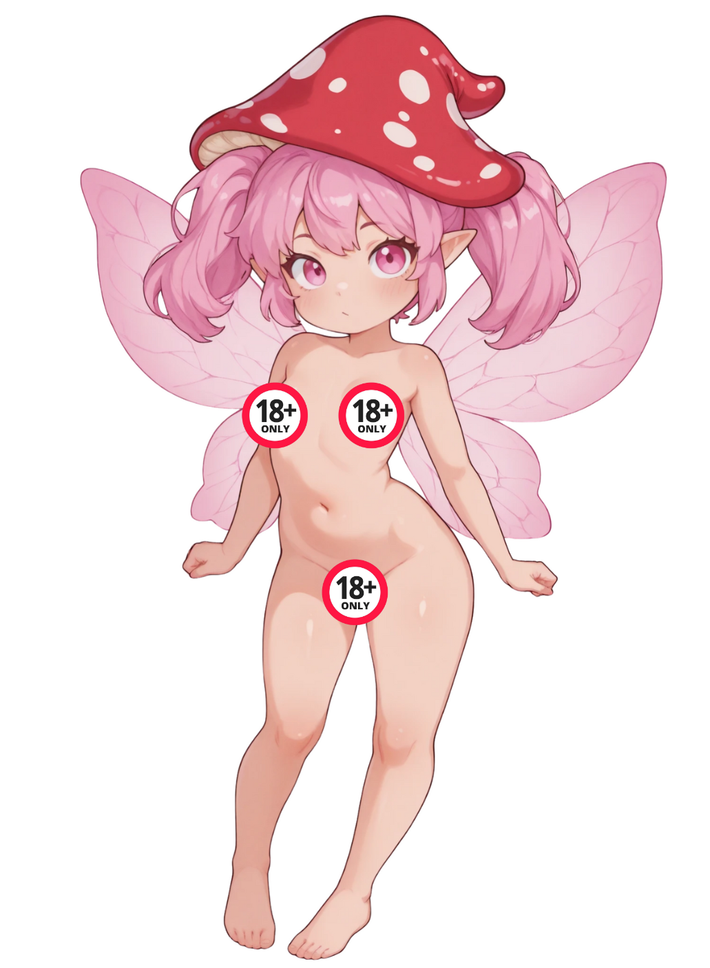 Millie the Mushroom Fairy, Choose your Uncensored Hentai Sticker - Caffeine Critical