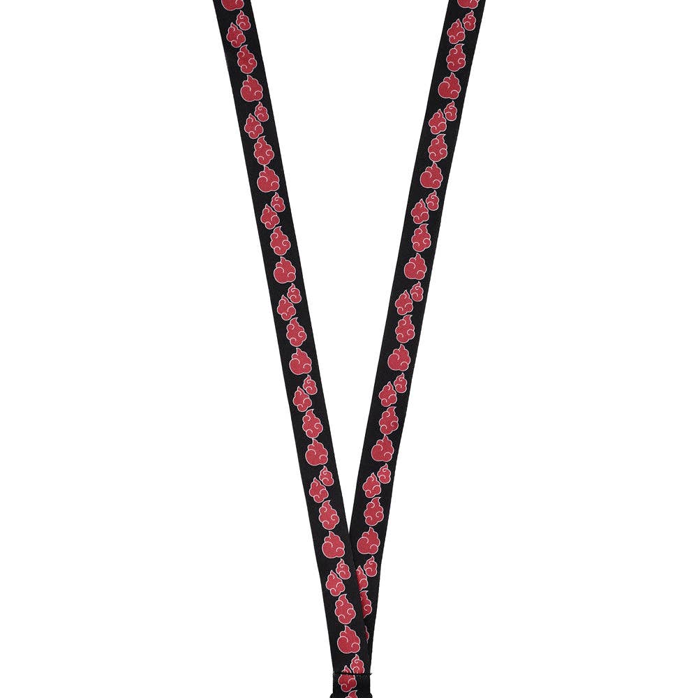 Naruto Itachi Uchiha Lanyard with Clear ID Sleeve and Keychain Caffeine Critical