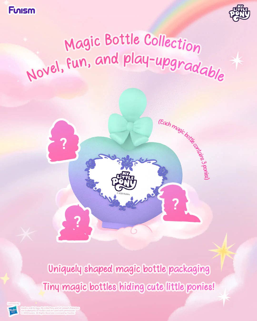 My Little Pony Home Is Protection | Magic Bottle Blind Box 3 Figures |Funism - Caffeine Critical Caffeine Critical