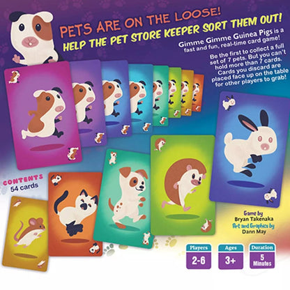 Gimme Gimme Guinea Pigs Card Game - Fast-paced Fun in Just 5 Minutes