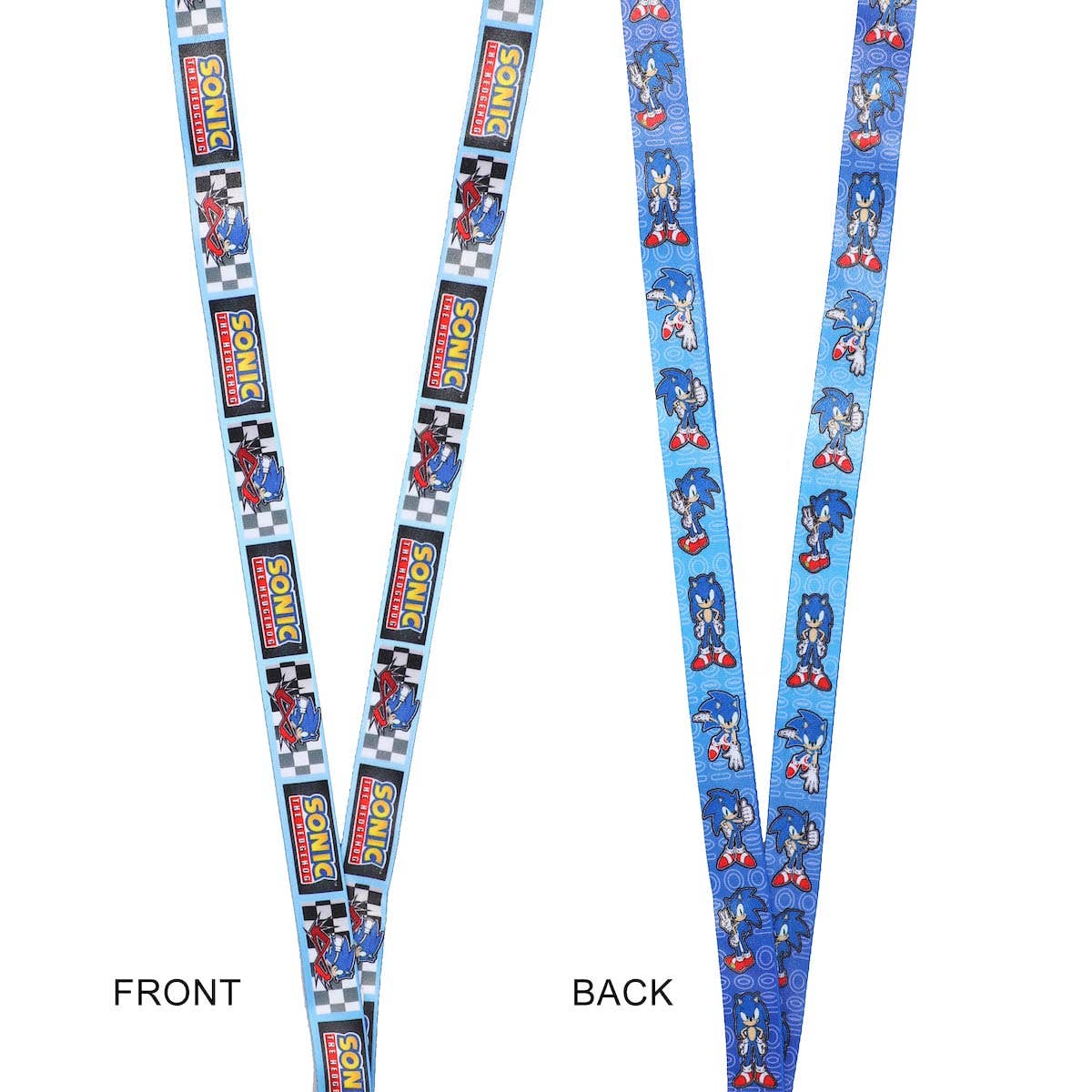 Sonic the Hedgehog Modern Lanyard with Breakaway Rubber Charm and ID Sleeve