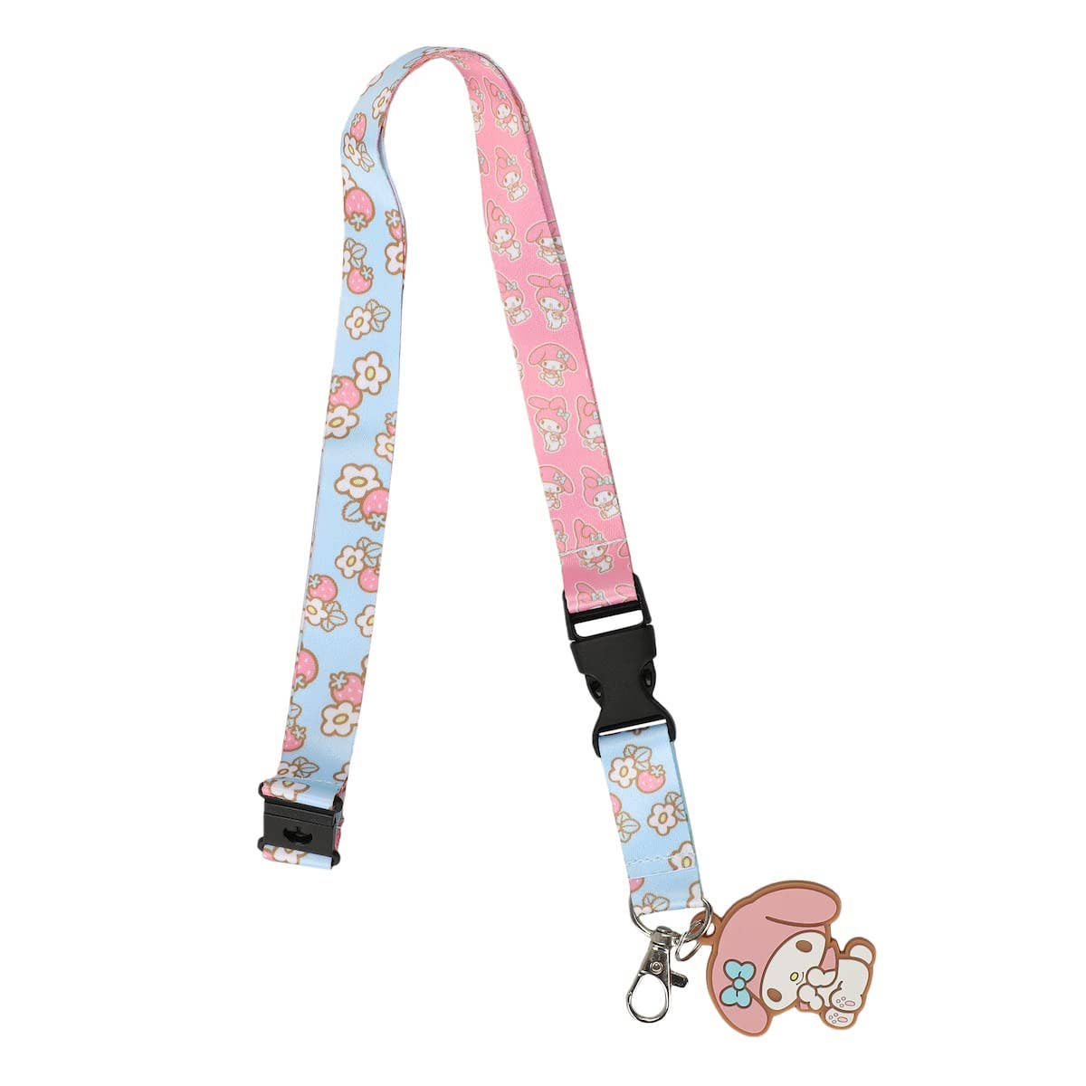 My Melody Floral Character Charm Lanyard Caffeine Critical