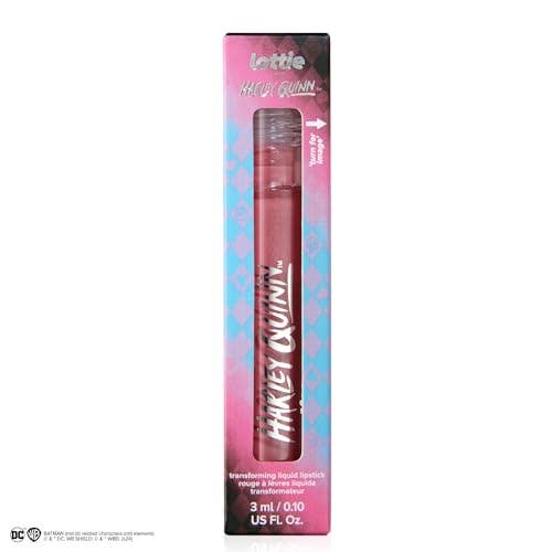 Lottie London Transforming Liquid Lipstick in Wanted, Transforming liquid lipstick with a metallic glitter finish in a nude pink shade - Caffeine Critical