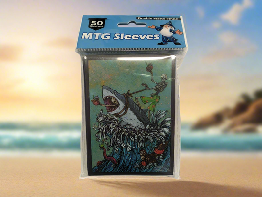 MTG Sleeves 50 Standard Card Sleeves Great White Shark Wave