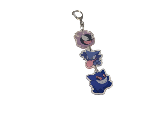 Gengar Evolution Keychain