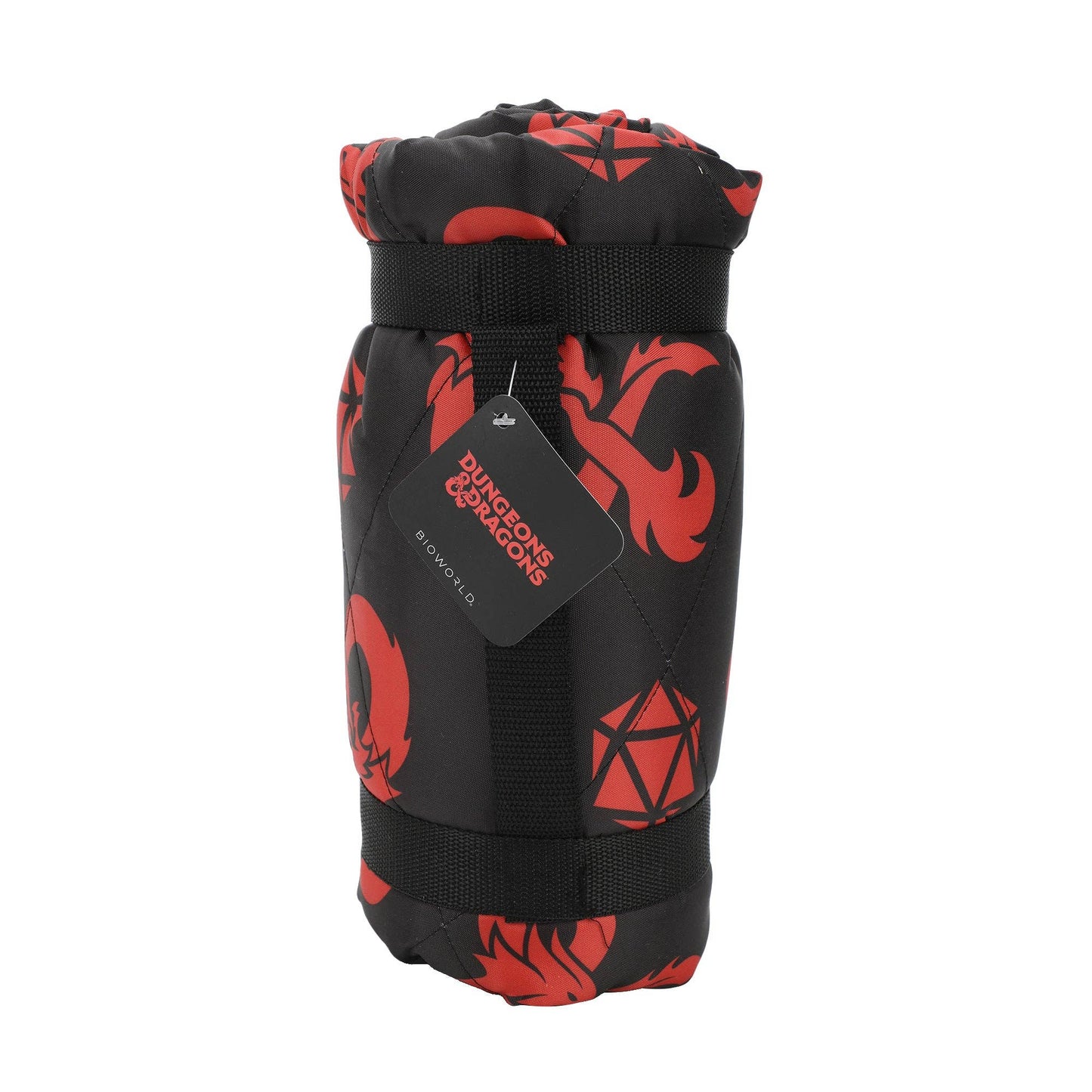 Dungeons & Dragons Ampersand Logo AOP Black Waterproof Quilted Camping Picnic Outdoor Blanket Caffeine Critical