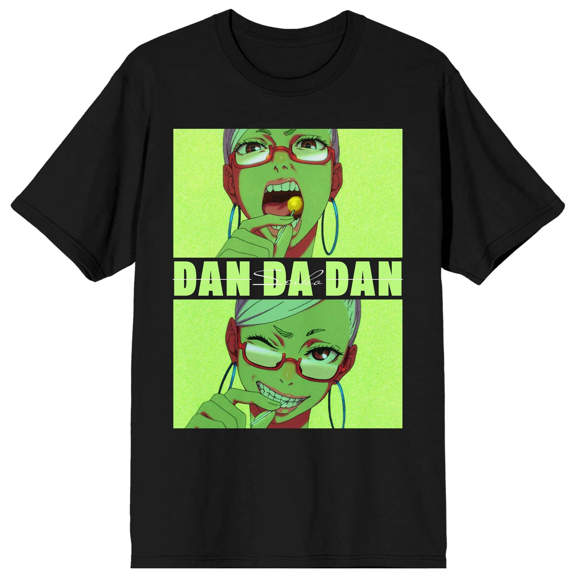 Dandadan Seiko Ayase Adult Black Crew Neck Short Sleeve Tee