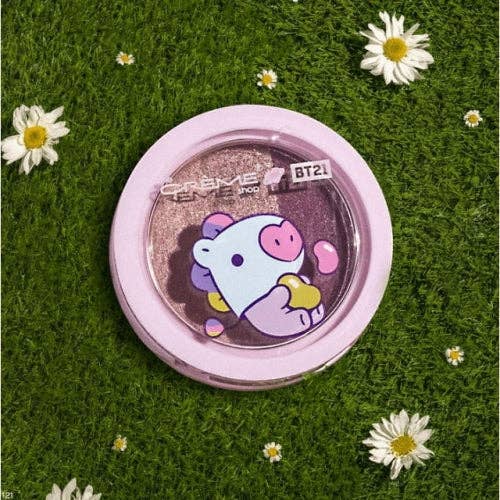 The Crème Shop | BT21 Baby MANG Ultra-Pigmented Eyeshadow Trio - Grape Jelly Bean - Caffeine Critical