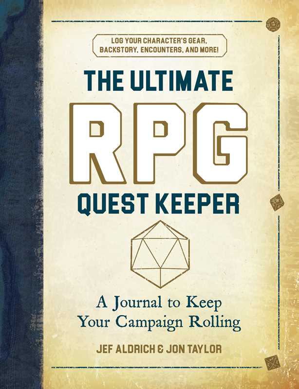 Ultimate RPG Quest Keeper by Jef Aldrich: Hardcover; 256 pages / English Caffeine Critical