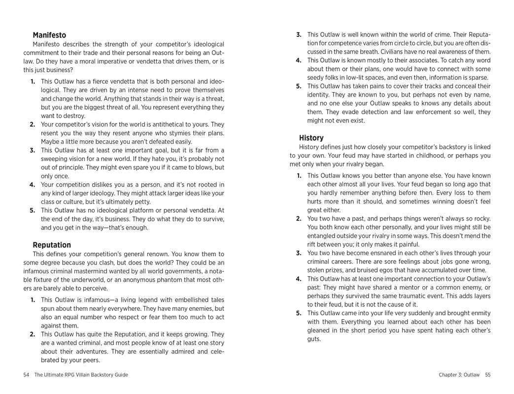 Ultimate RPG Villain Backstory Guide by James D’Amato: Paperback; 256 pages / English - Caffeine Critical