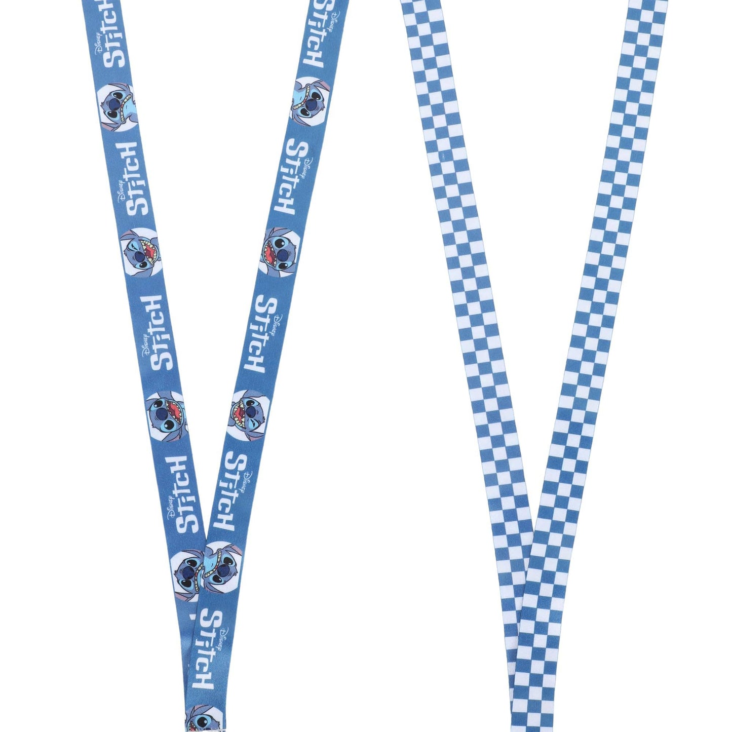 Stitch 22 Inch Blue & White Checkered Lanyard Caffeine Critical