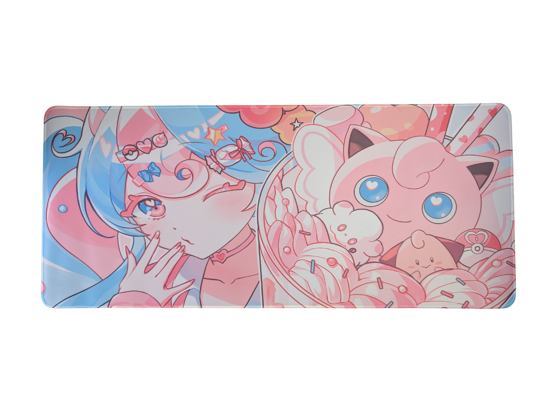 Kawaii Harajuku Waifu Playmat | Pokemon Anime Deskpad - Caffeine Critical