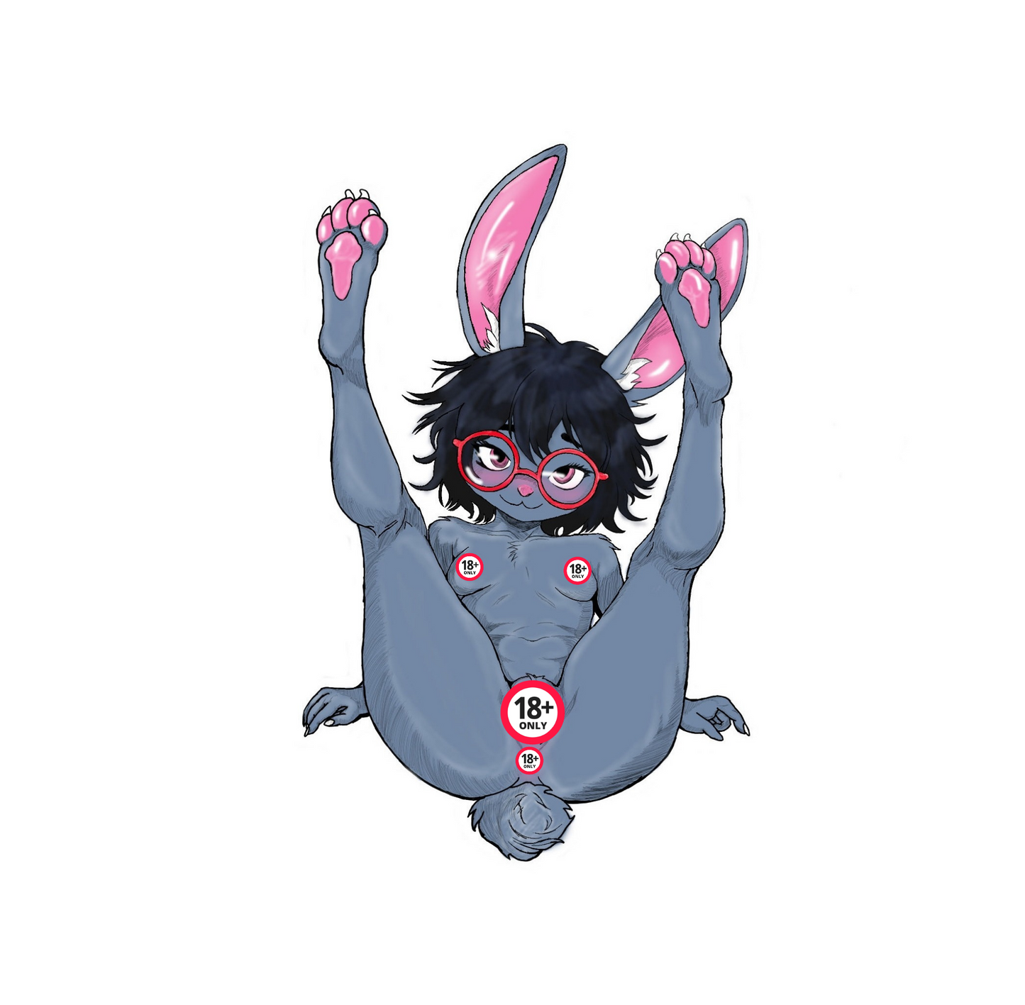 Litz Hollis | Large Uncensored Sticker| Hentai Furry Yiff Sticker - Caffeine Critical Caffeine Critical