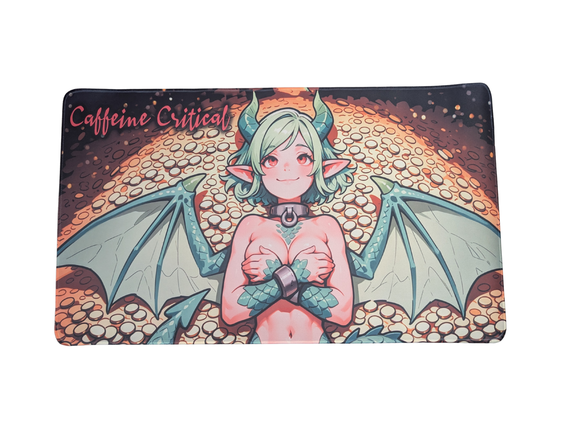 Emma Hentai Waifu Playmat | Lewd Anime Deskpad - Caffeine Critical