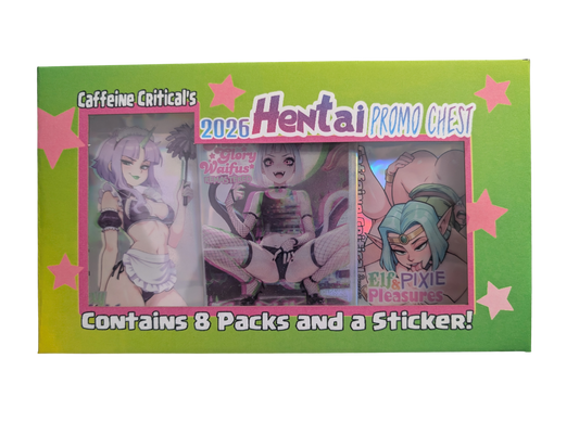 Full Glory Waifus 2026 Hentai Promo Chest | Hentai Waifu Trading Cards - Caffeine Critical Caffeine Critical