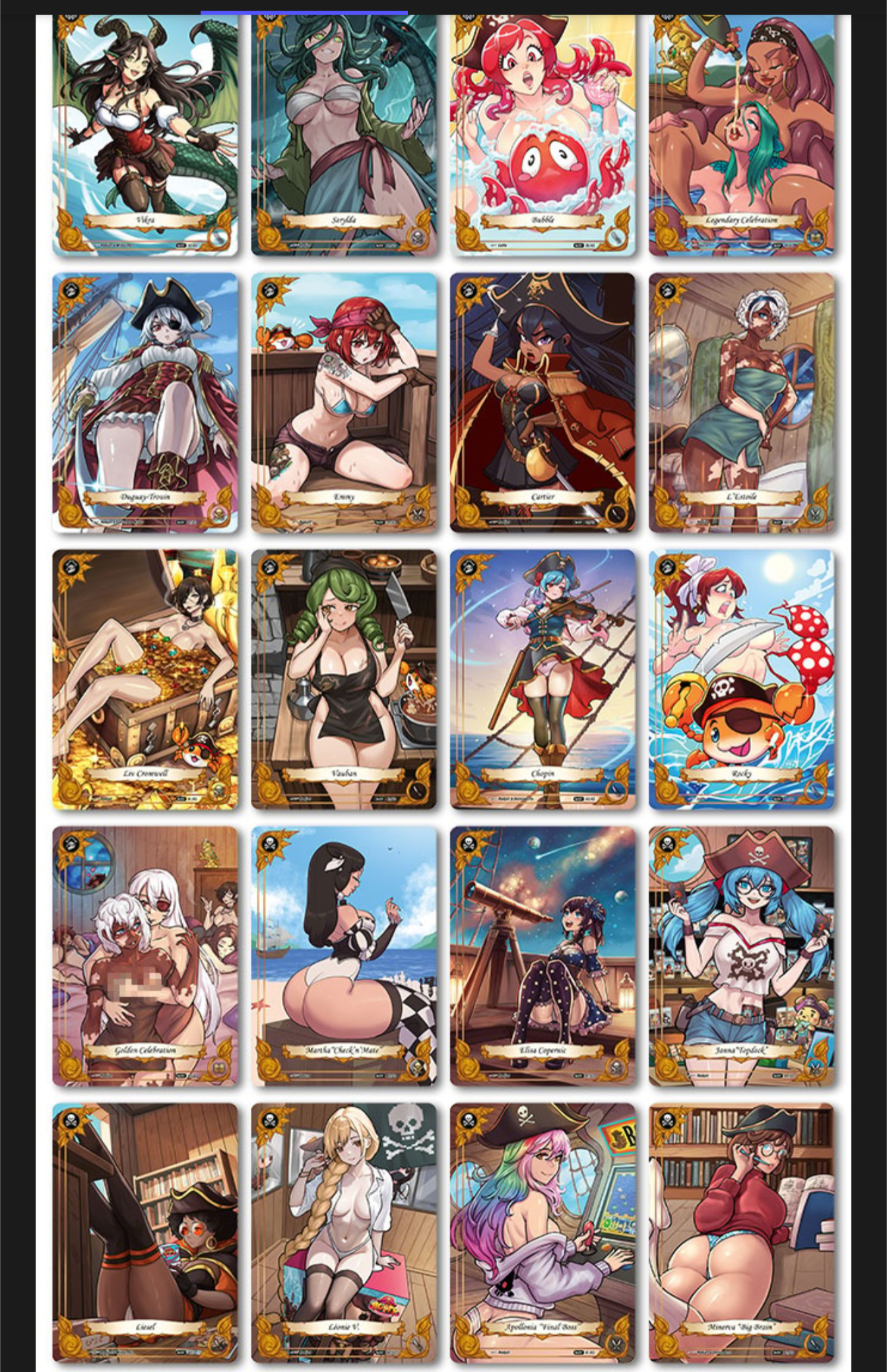 Booty & Beauties Booster Box | Pirate Waifu Cards - Caffeine Critical