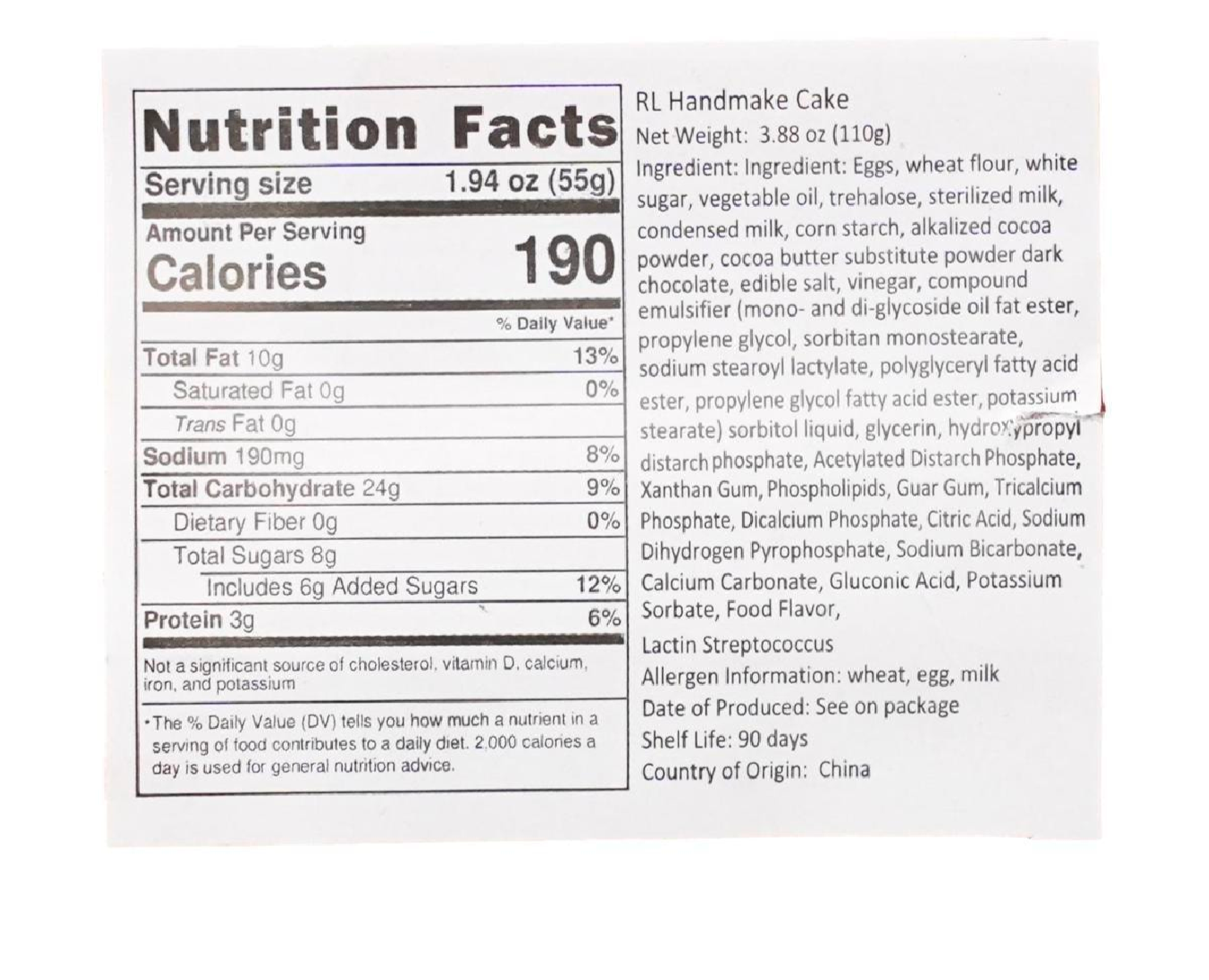 Tiger Skin Cake Caffeine Critical