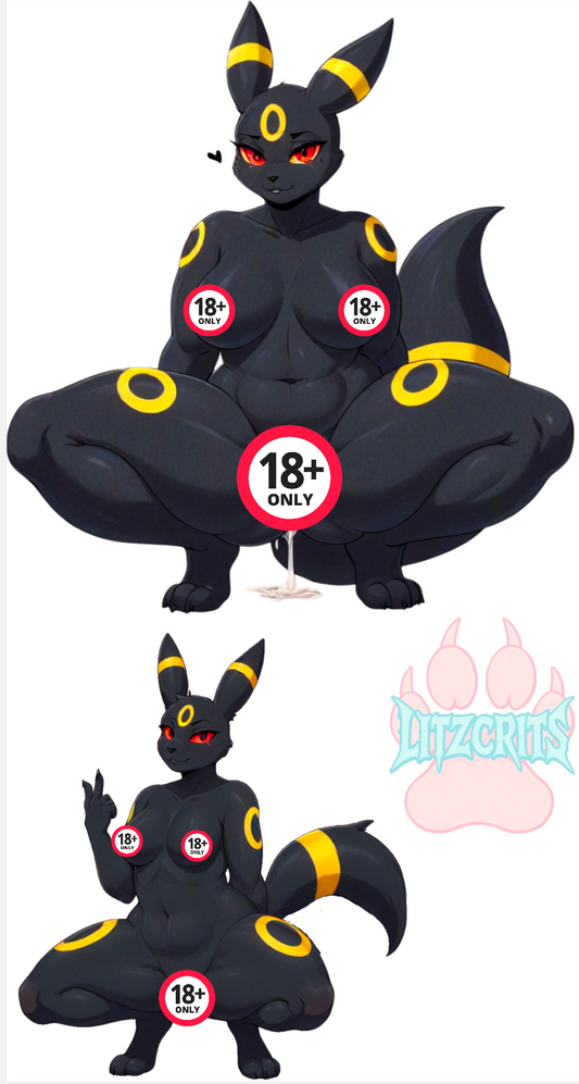 Umbreon Waifu Sticker | Uncensored Hentai Stickers