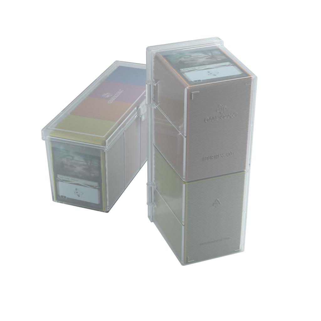 Fourtess 320+ Card Storage Box Clear - Caffeine Critical Caffeine Critical