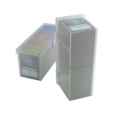 Fourtess 320+ Card Storage Box Clear - Caffeine Critical
