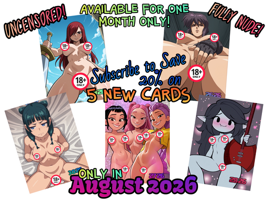 Limited Monthly Drop Box | 5 Cards every Month | Save 20% Monthly Subscription Discount! Caffeine Critical
