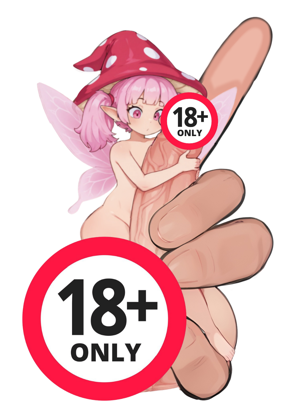Millie the Mushroom Fairy, Choose your Uncensored Hentai Sticker - Caffeine Critical