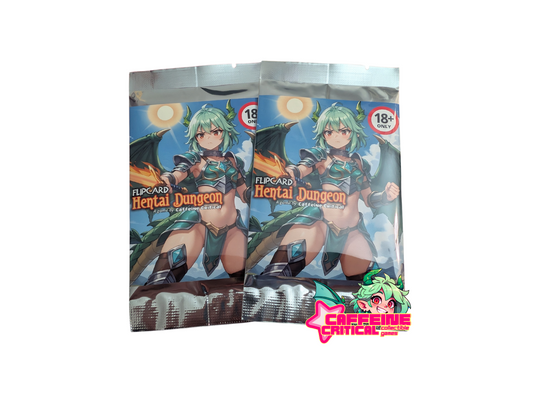 'FlipCard: Hentai Dungeon' Booster Pack | Waifu Card Game Caffeine Critical