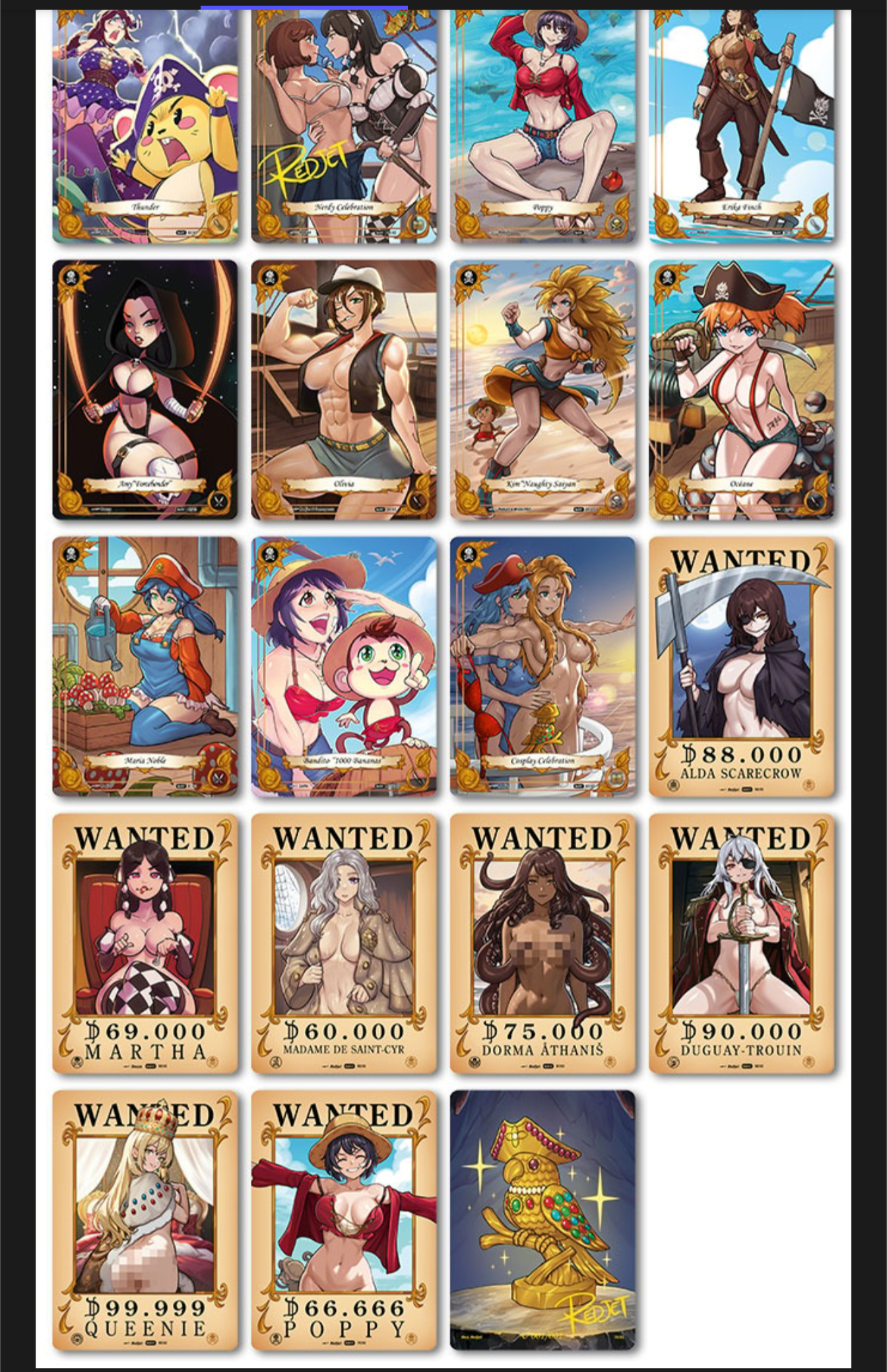 Booty & Beauties Booster Box | Pirate Waifu Cards - Caffeine Critical