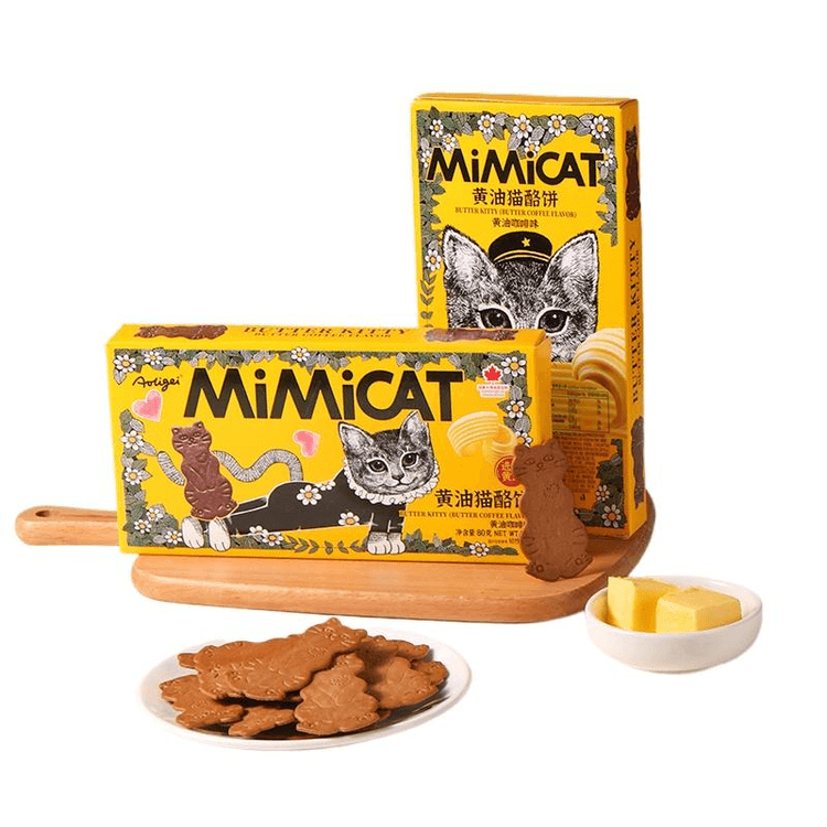 MiMiCAT Butter Coffee Crackers 80g (China) Caffeine Critical