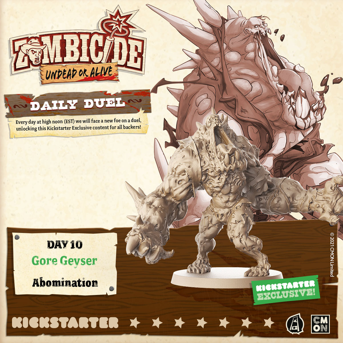 Zombicide Undead or Alive Abomination: Gore Geyser