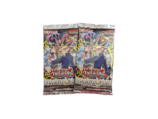 Yu-Gi-Oh Invasion of Chaos Booster Pack 25th anniversary edition | Konami Trading Cards Caffeine Critical