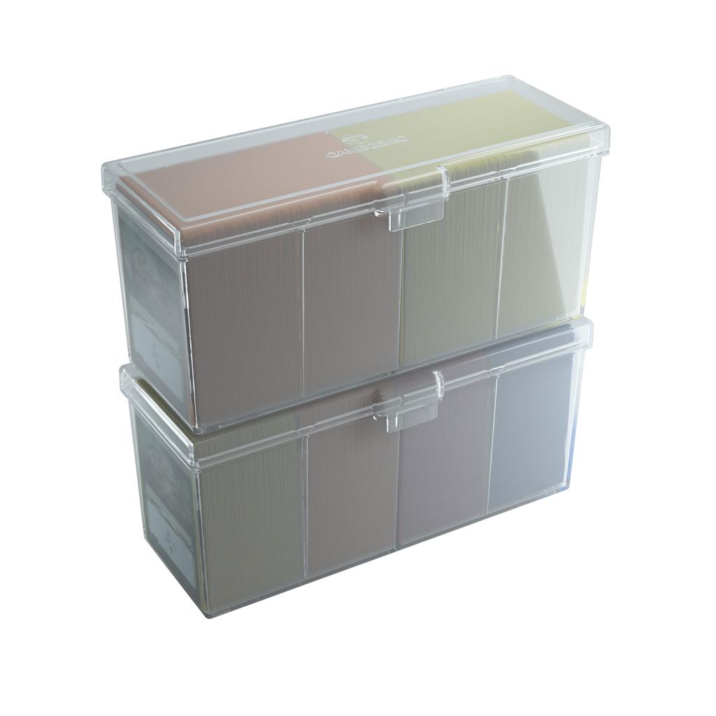 Fourtess 320+ Card Storage Box Clear - Caffeine Critical