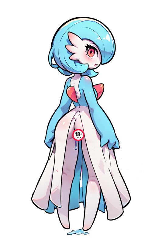 Shiny Gardevoir 6" Waifu Sticker | Uncensored Hentai Stickers