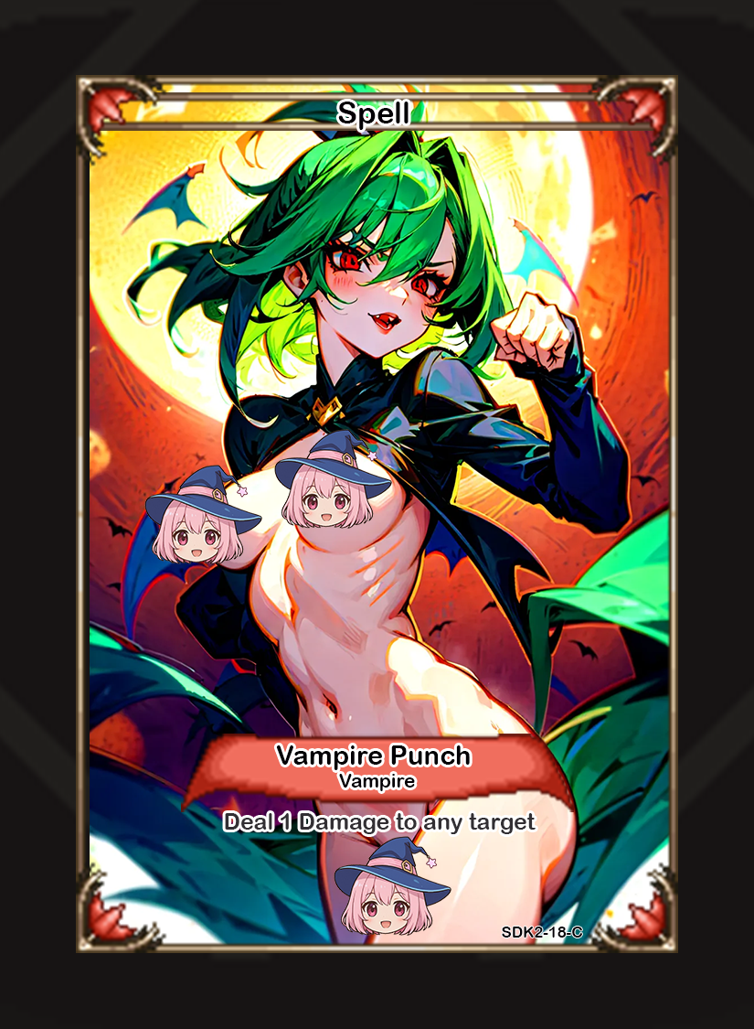 'Hentai Battle: Vampire Night' Starter Deck | Waifu Card Game Caffeine Critical